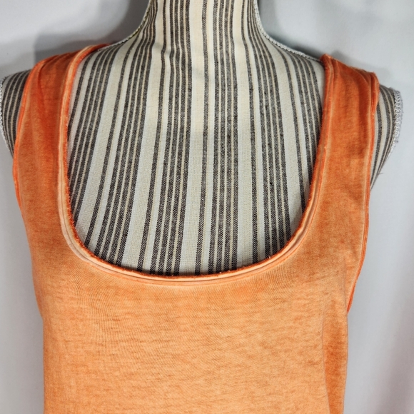 Southern Breeze Orange Racerback Scoop Neck Tank Top Size Large - Picture 3 of 7